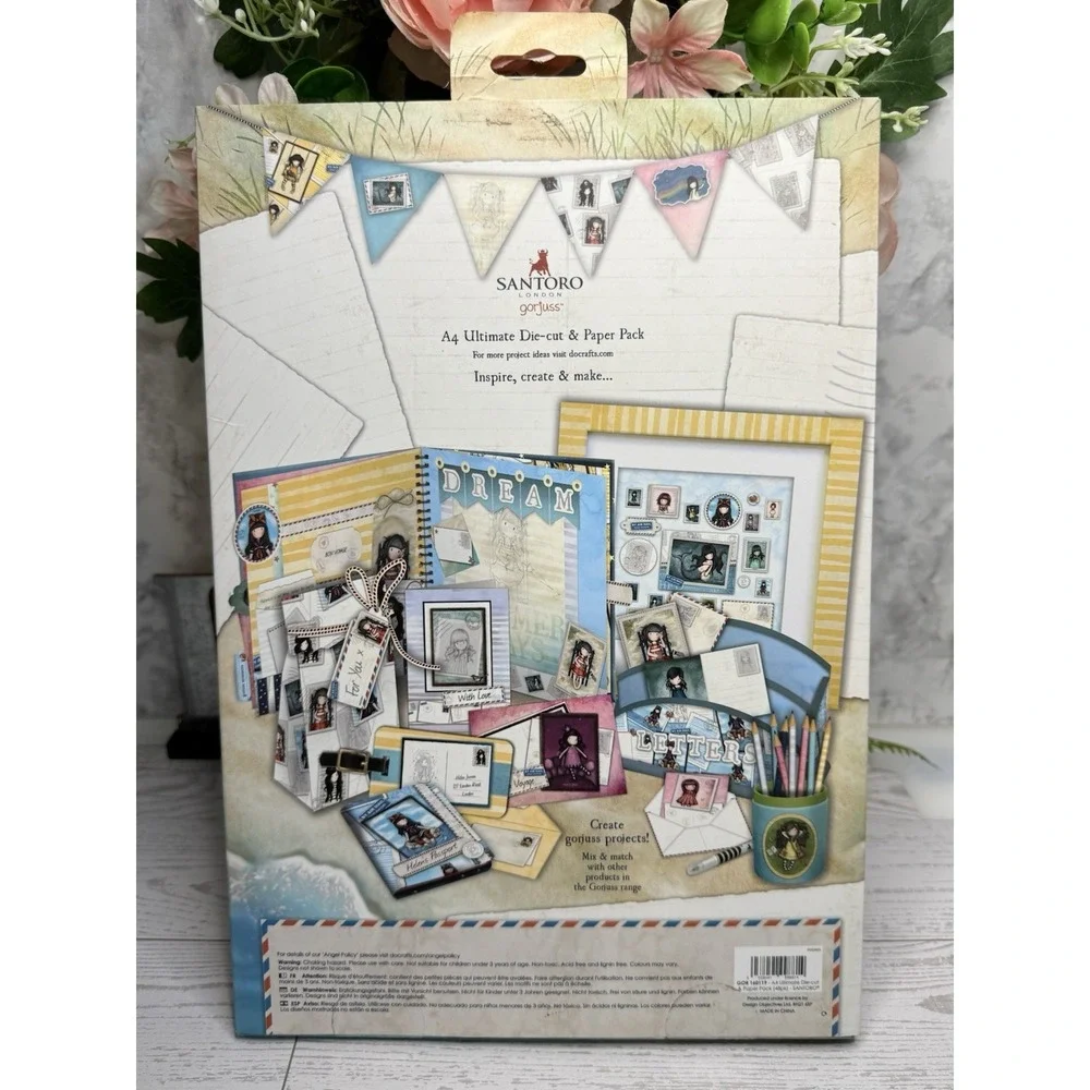 Santoro Gorjuss Tri Fold A4 Ultimate‎ Die Cut and Paper Pack Postal Theme NIB
